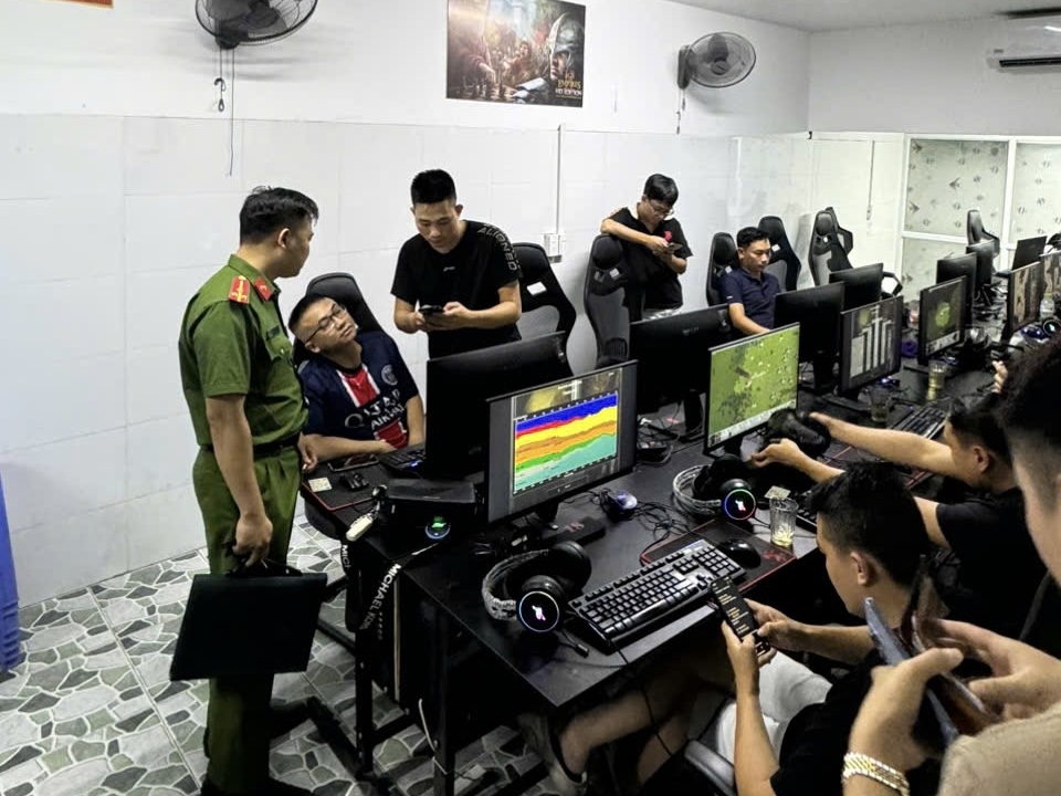 Công an phường Gia Viên kiểm tra, phát hiện 1 vụ đánh bạc tại cơ sở game